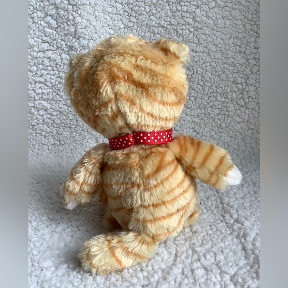 Kinder Surprise 9 Inch Striped Orange Cat Plush Stuffed Animal Toy - Picture 4 of 6